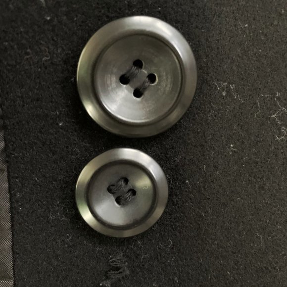 New York Company Black Wool Blend Pea Coat 6 - Picture 9 of 10